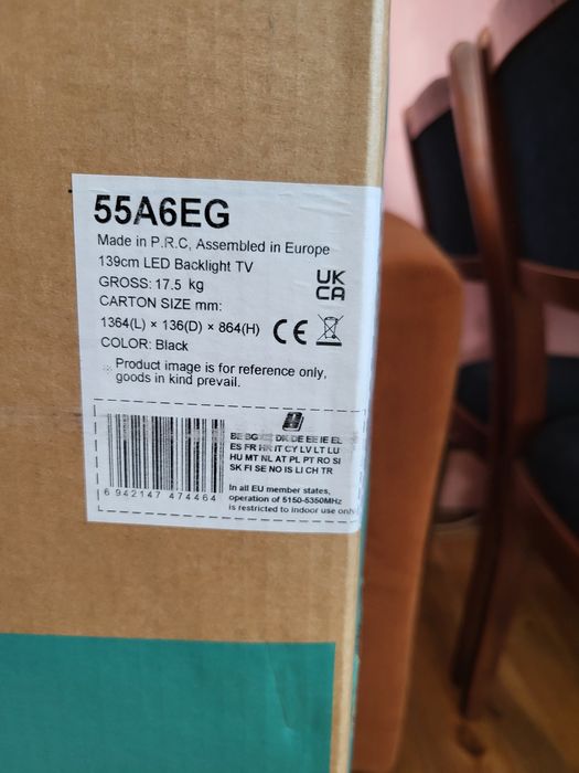 Телевізор Hisense A6 55" smart TV