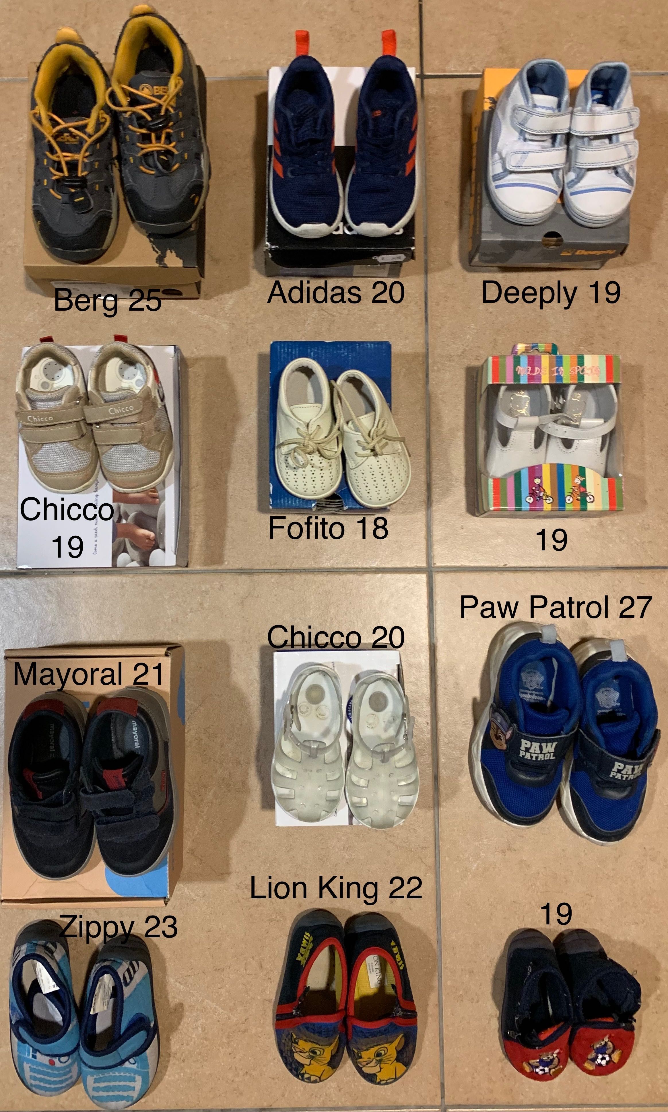 Sapatos/Sapatilhas/Sandálias/Pantufas