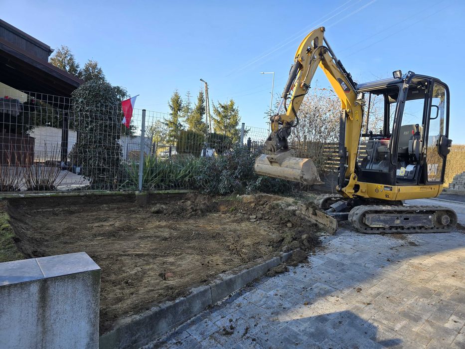 Prace ziemne MINIKOPARKĄ  usługi