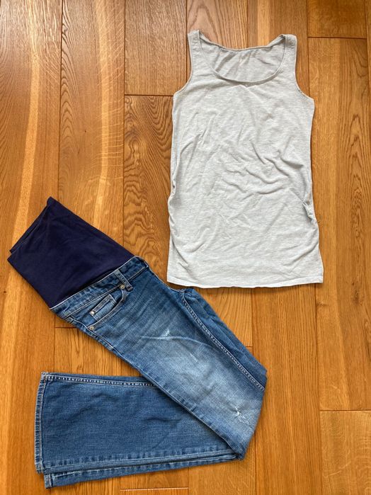 Spodnie jeans ciążowe r 36 H&M