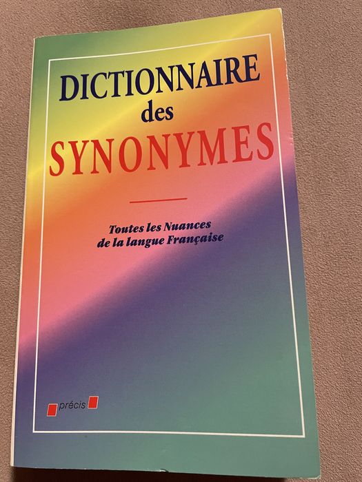 Slownik synonimow jezyk francuski