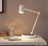 IKEA NYMANE Lampka biurkowa z ładowarka INDUKCYJNA port USB BIAŁY
