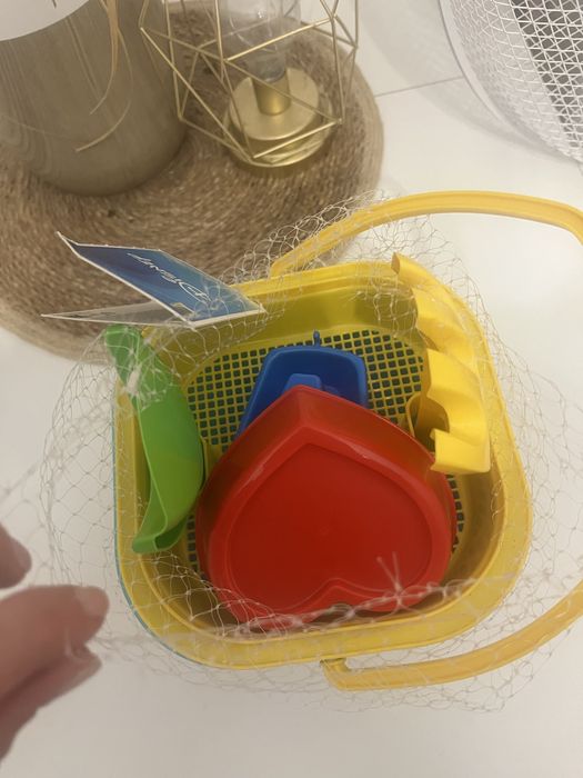 Wiaderko do piasku łopatka grabki foremki Disney Stich Nowe