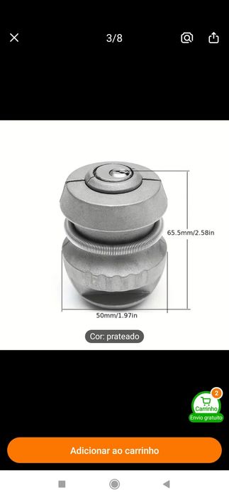 Cadeado para reboque