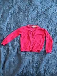 Sweter bordowy sweterek rozpinany 86 92