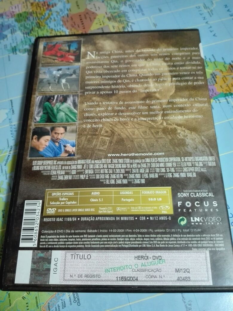 DVD Herói Jet Li