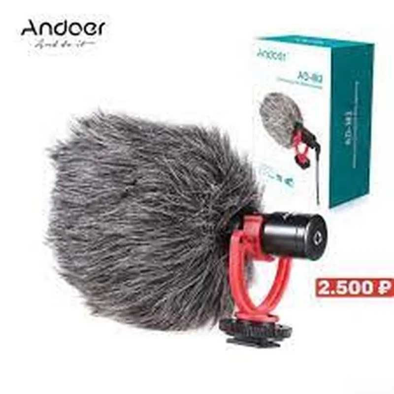 Микрофон для камеры, телефона, компьютера Andoer AD-M2