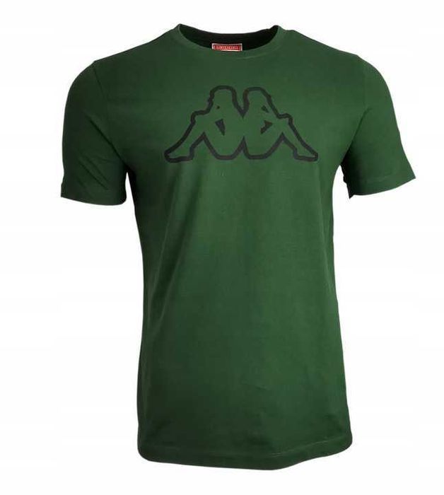 Koszulka T-shirt męski zielony Kappa L, XL - nowa 100% bawełna