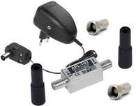 Wzmacniacz antenowy TV FM DAB DAB+ APL-102 zasilacz antenowy wtyk F