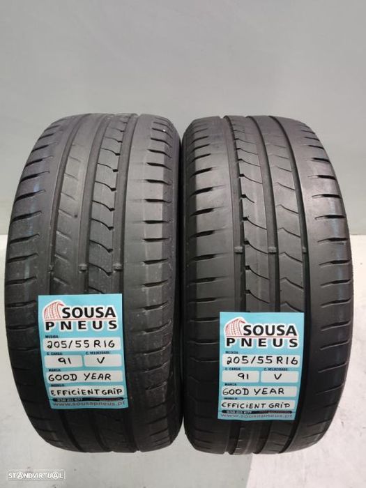 2 pneus semi novos 205-55r16 good year - oferta dos portes 85 EUROS