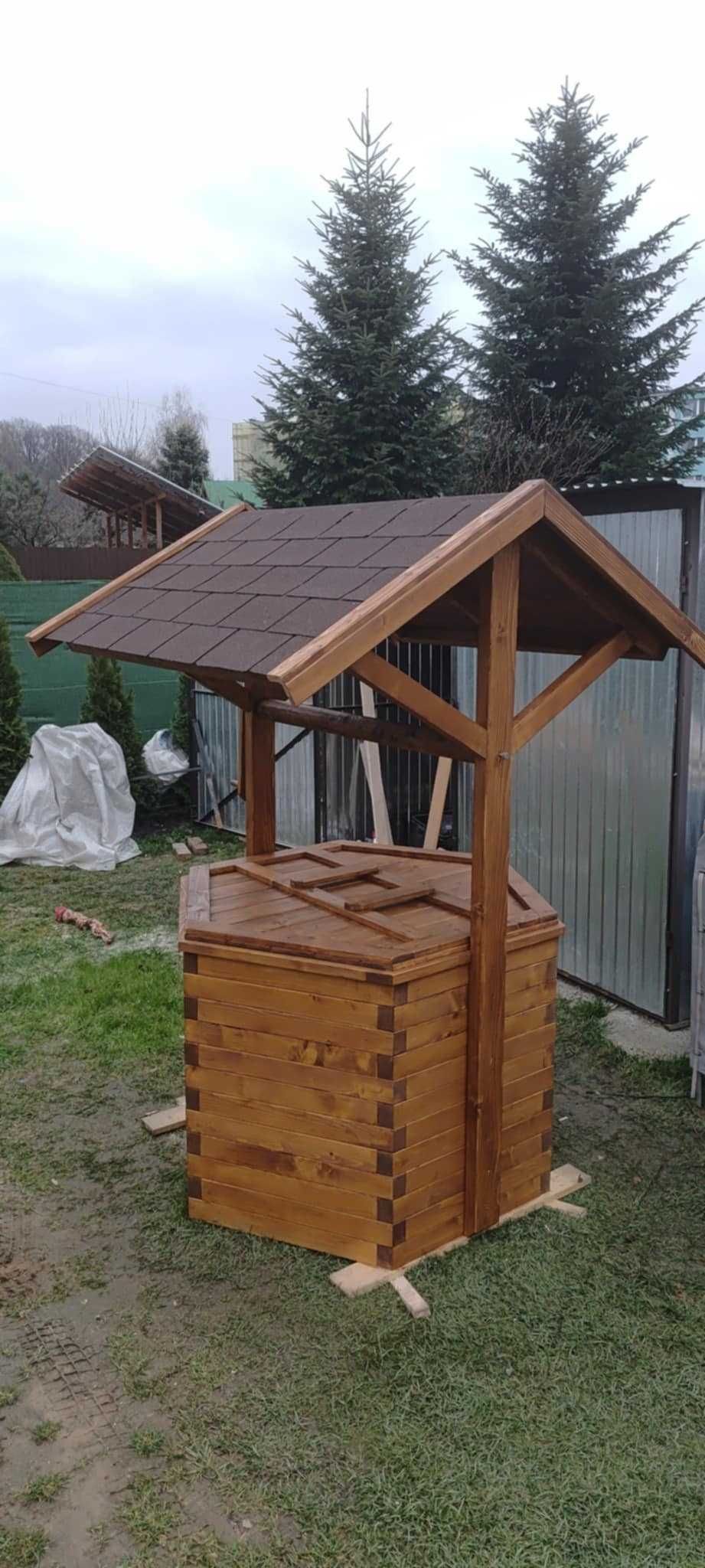 Obudowa Studni ozdobna, drewniana