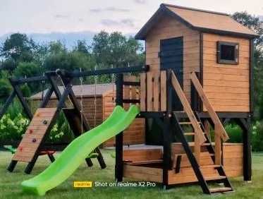 %RATY% D7 Solidny Domek dla dzieci plac zabaw MONTAŻ GRATIS