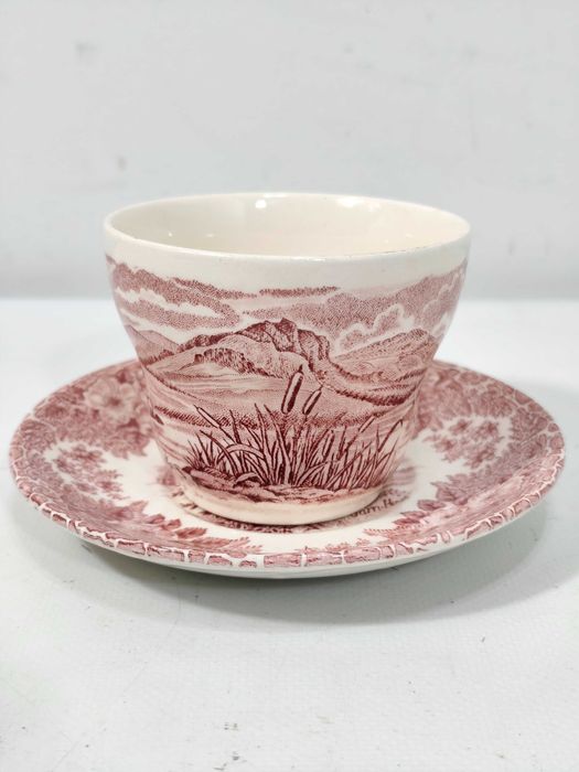 Ironstone Kolekcjonerska Herbaciana Filiżanka Duet England