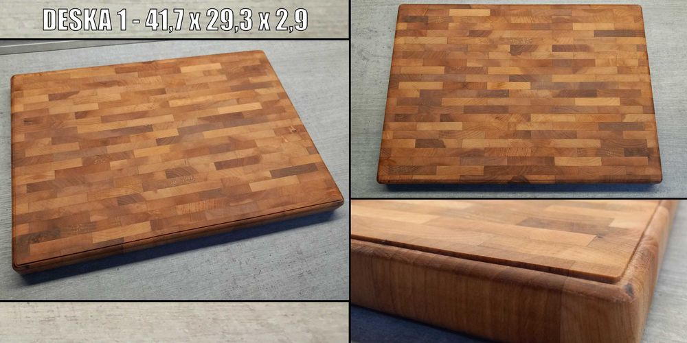 Olchowa deska do krojenia/serwowania | 42x29 | Sztorcowa | Endgrain