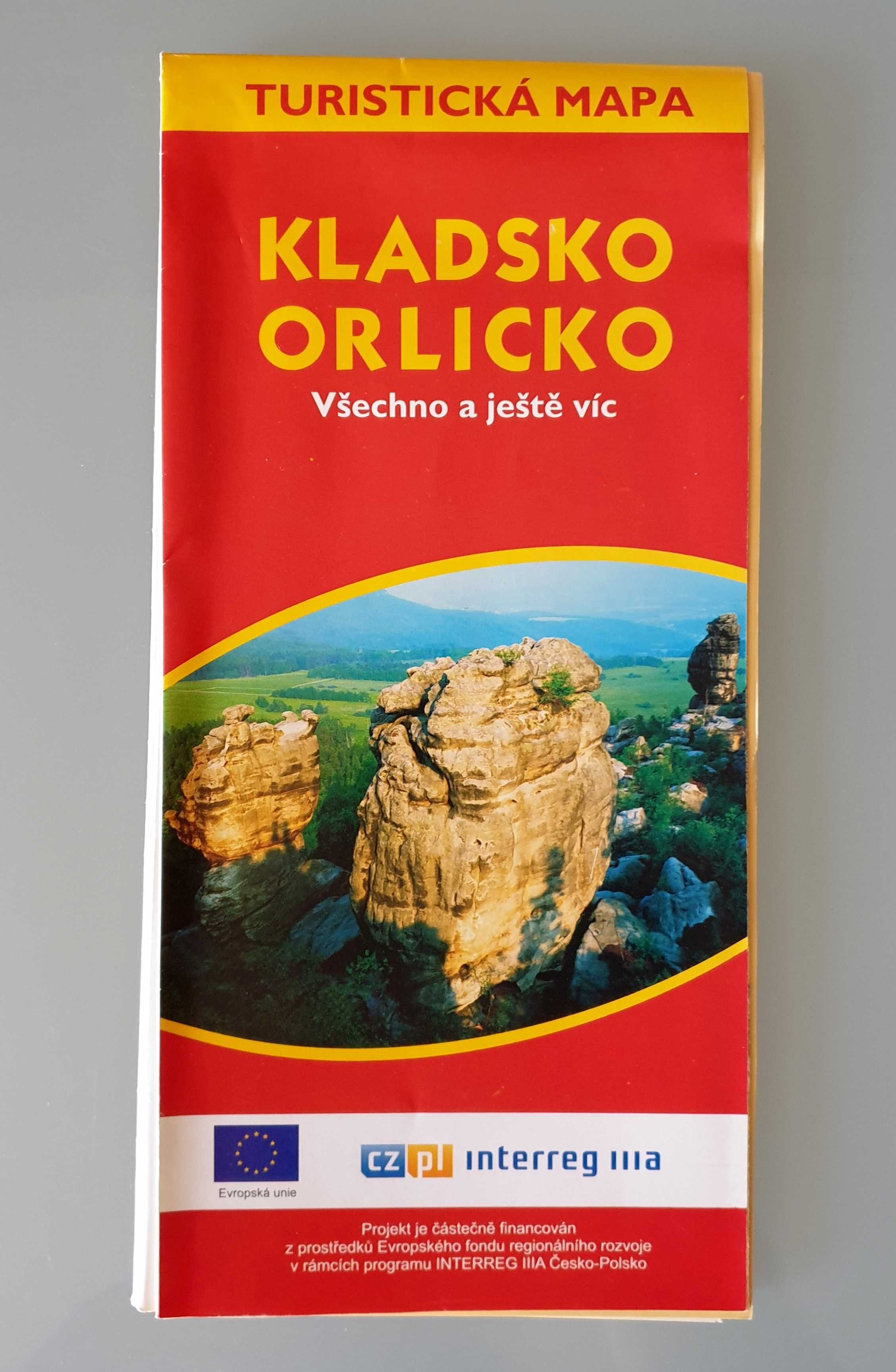 Mapa turystyczna Kladsko Orlicko - Kotlina Kłodzka (czeska)