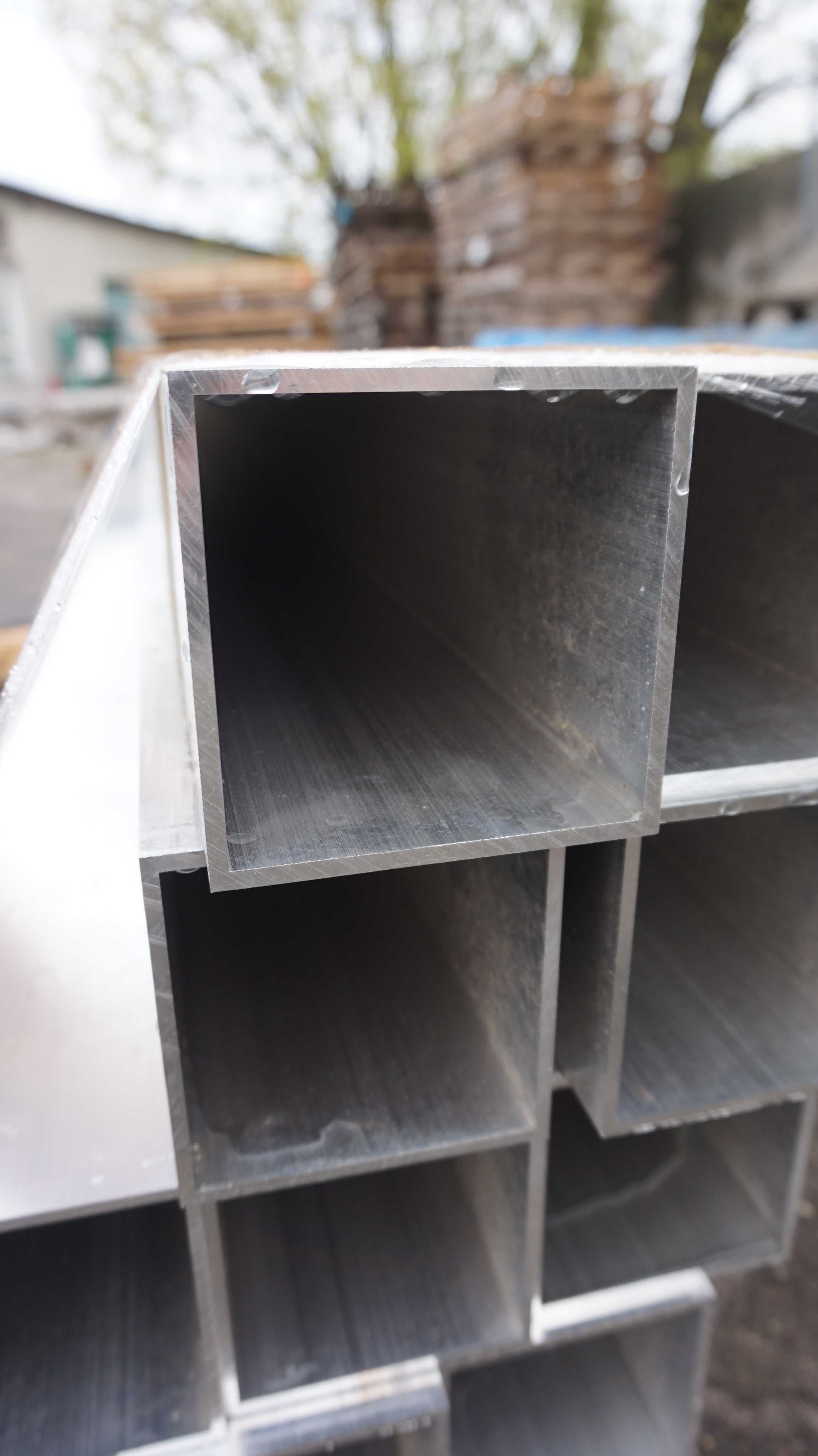 Profil aluminiowy, aluminium 100x100x4 gat. 6060/PA38