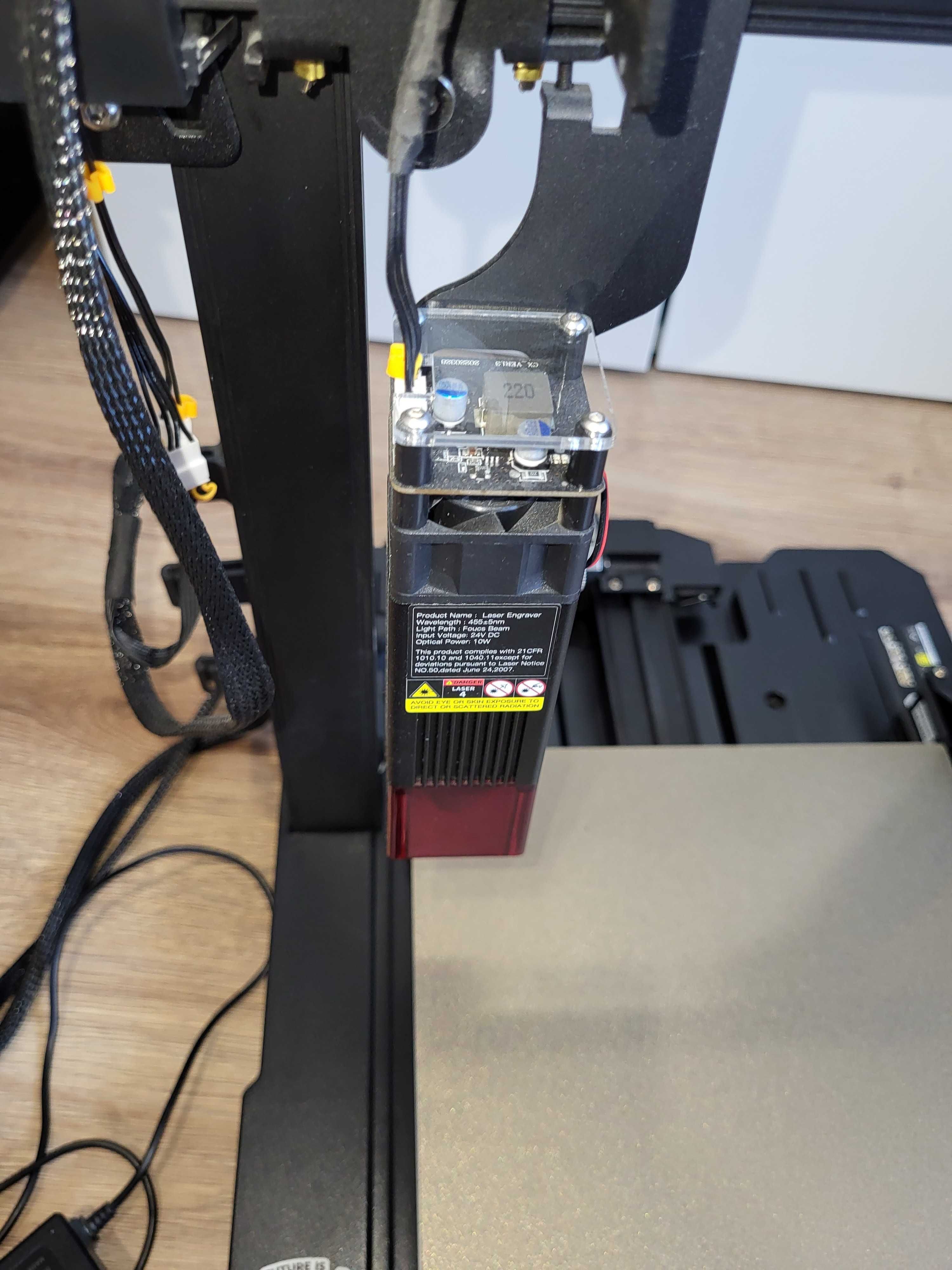 Zestaw drukarki Ender 3 S1 Pro z laserem 10W