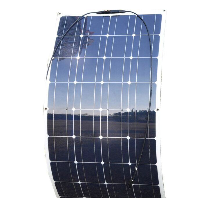 Panel słoneczny 100W DOKIO elastyczny monokrystaliczny solarny 12V 16V
