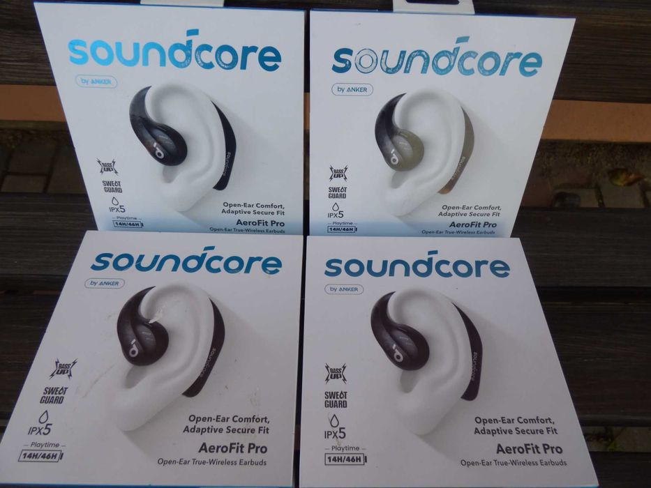 Електрошрот Навушники TWS Anker Soundcore AeroFit Pro Black IPХ5 ориг