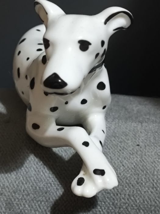 Figurka porcelanowa piesek ,pies dalmatyńczyk Cero. Vintage
