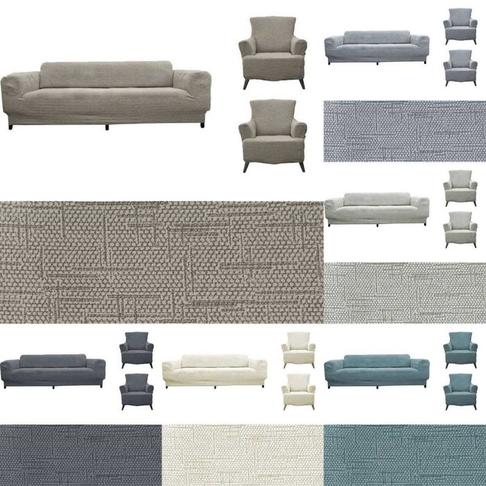 Чохол на диван та крісла без спідниці, жакард, Туреччина