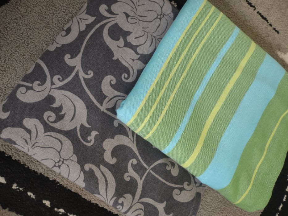 Chusta tkana Zafirro bawelniana szare kwiaty