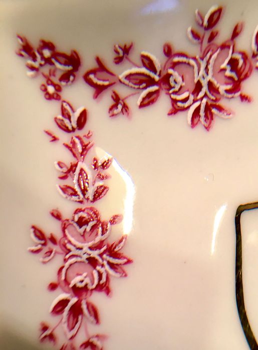 D’ARTVAL - chávena de café antiga com forma de coração - 10x5 cm/s