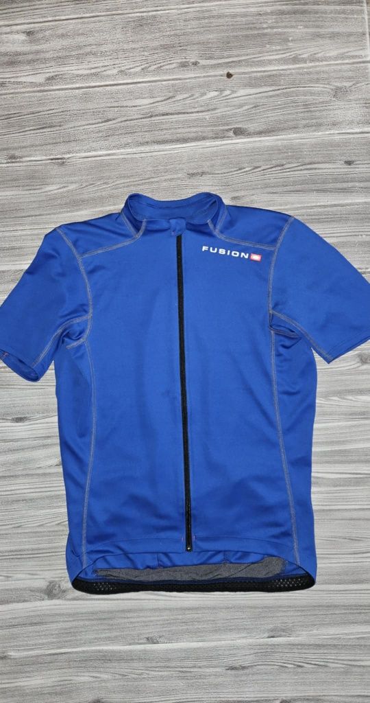 Koszulka kolarska Fusion męski t-shirt sportowy kieszeniami na rower L