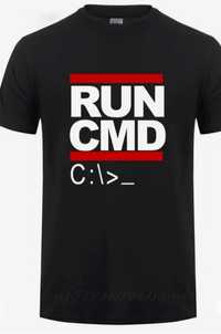 RUN CMD C koszulka dla informatyka 8 rozmiarów nowa szybka wysyłka olx