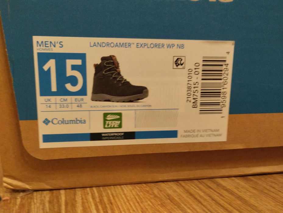 Чоловіче взуття Columbia 48 р