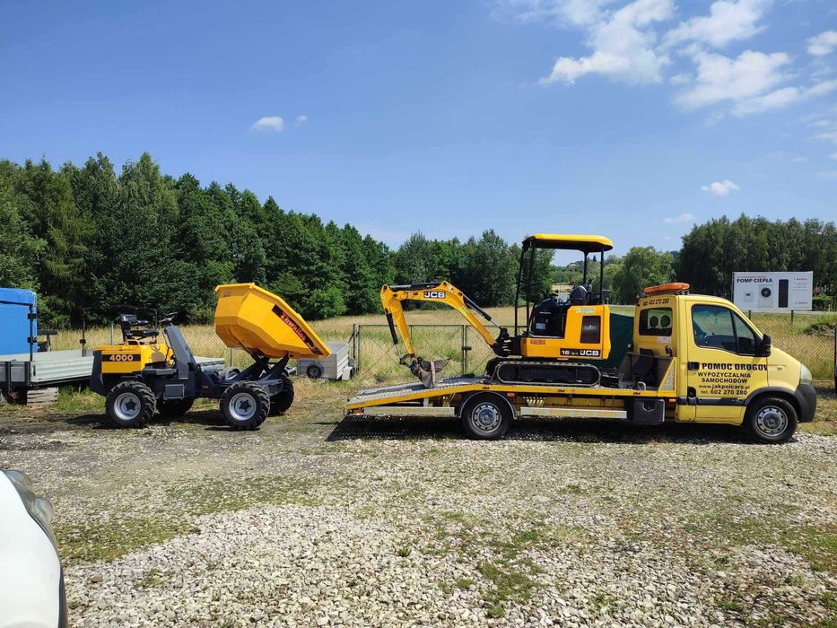 Wynajem wozidła 2 T 4x4 OBROTOWE Kiper Wywrot Wywrotka Mocne Zwinne