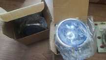 LAMPA CHROM LIGHTBARY 12 CM NIEBIESKA H3 CHOPPER