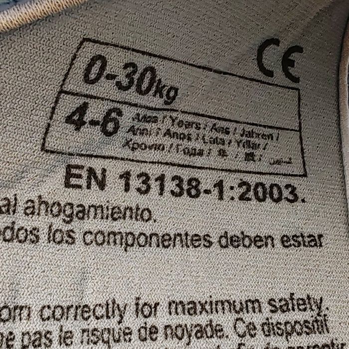 Colete 4 a 6 anos (até 30Kg) para piscina