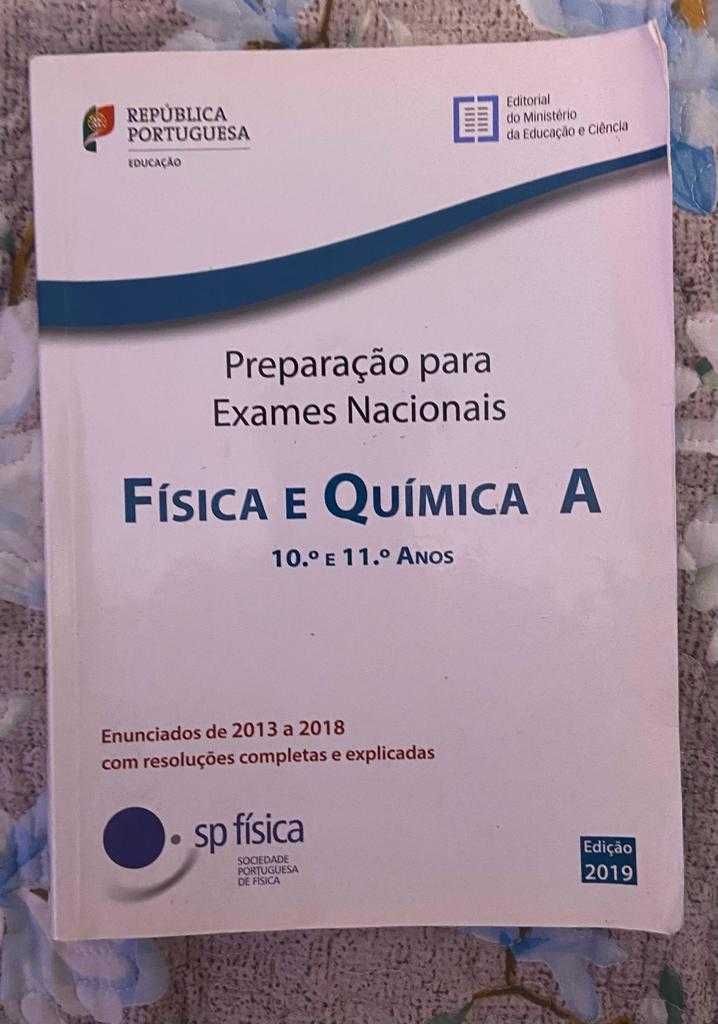 .Livros prepraração de exames Biologia, Fisica e quimica A, 5€ cada