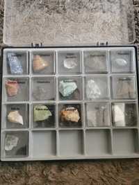 Kolekcja minerały kamienie szlachetne