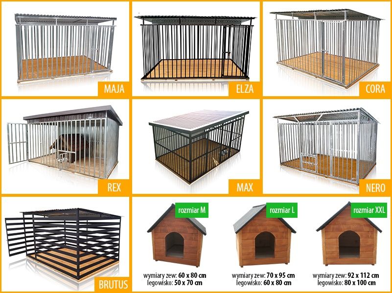 Kojec dla psa MAJA 3x2 legowiska klatki kojce dla psów PRODUCENT