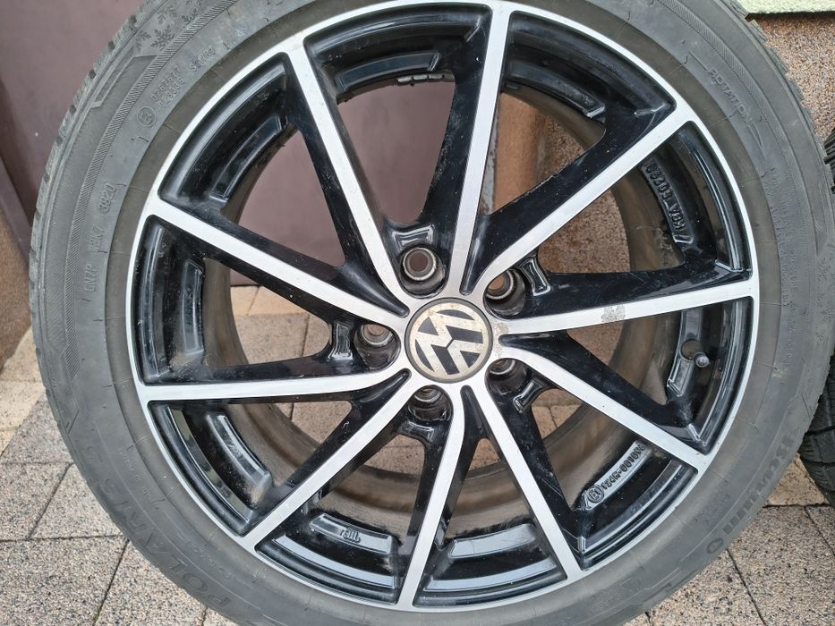 Koła 17" 5x112 + opony zimowe Barum Polaris 5