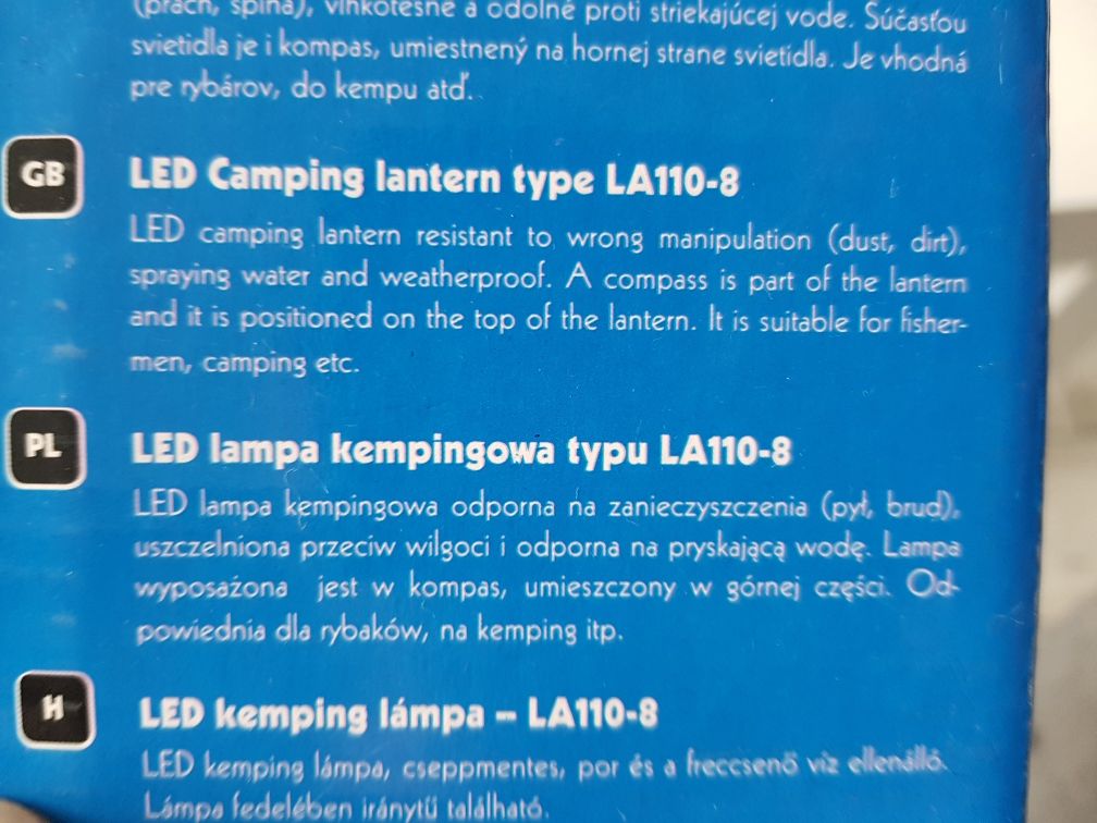 Lampa / Latarka na kemping ryby firmy EMOS