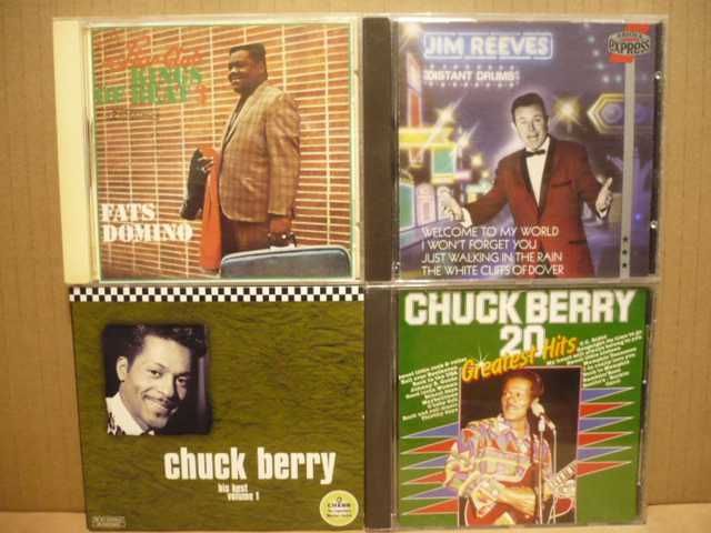 Cztery płyty CD : Chuck Berry, Fats Domino, Jim Reeves.