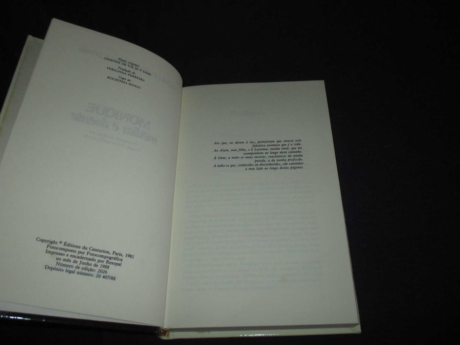 Livro Monique médica e doente Monique Brossard-Le Grand