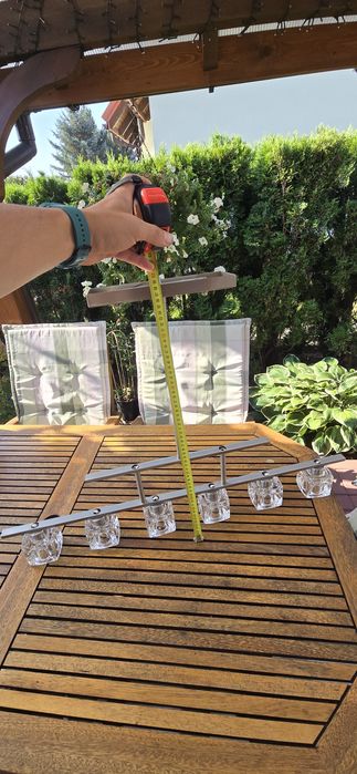 Lampa wisząca stal nierdzewna szkło kryształ z regulacją wysokości