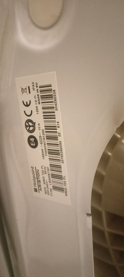 Panel sterowanie programator przedni do pralki Hotpoint WMG 722 PL 21/