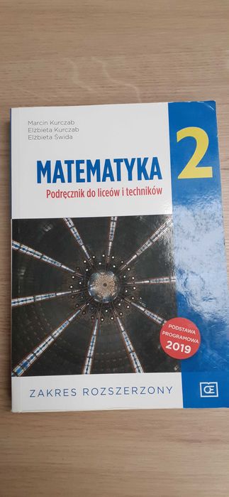 Matematyka 2 podręcznik  zakres rozszerzony. Pazdro
