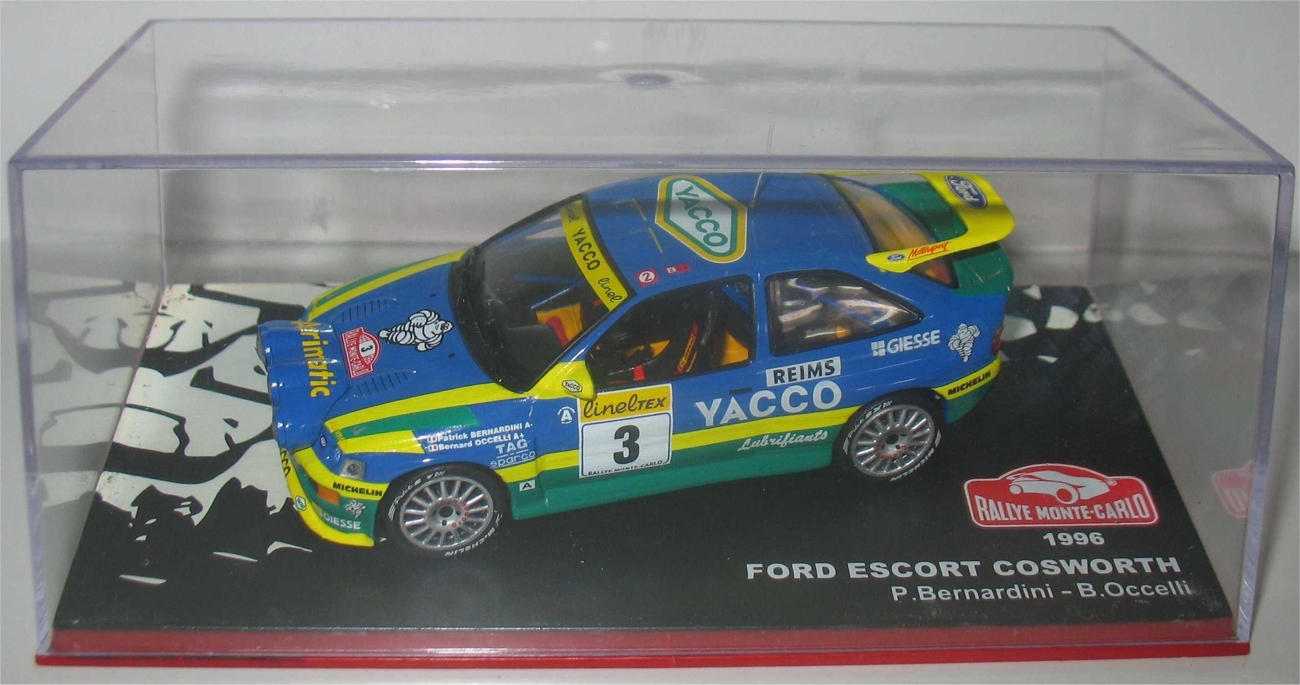 Ford Escort RS Cosworth -Vencedor Rally Monte Carlo 1996 -P Bernardini