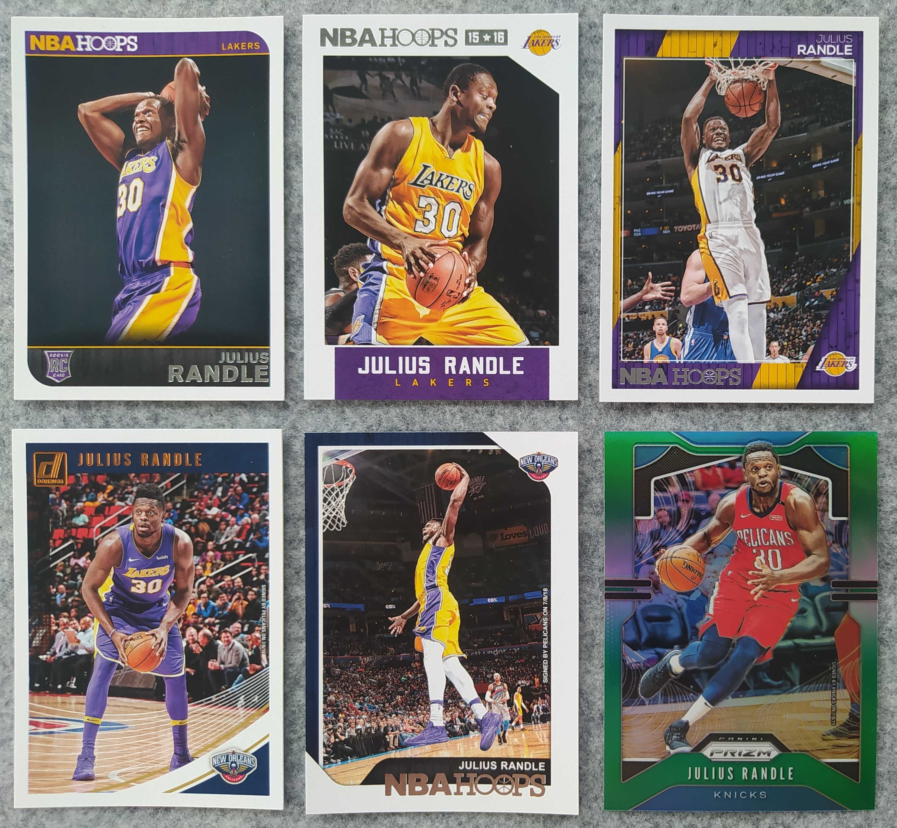 14 kart NBA Julius Randle Lakers Pelicans Knicks w tym Rookie i Silver