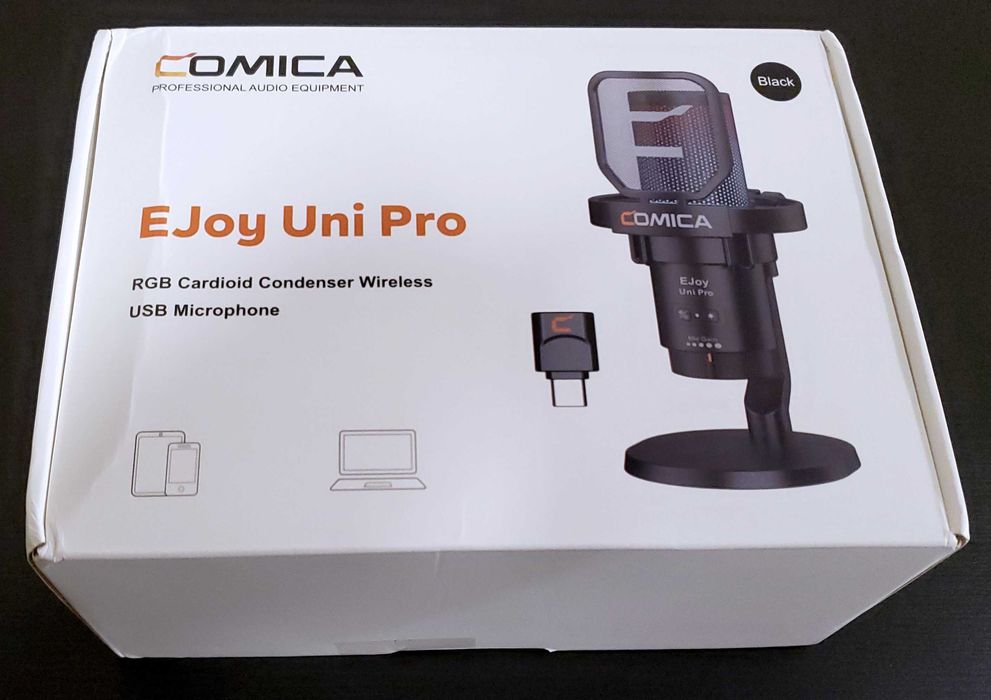 Comica EJoy Uni Pro Бездротовий студійний мікрофон з підставкою