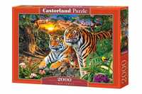Puzzle 2000 Tiger Family Castor, Castorland