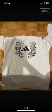 Biała bluza adidas