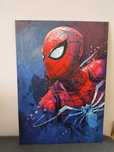 Displate metalowy plakat Spiderman z nadrukiem wypukłym 45/32cm