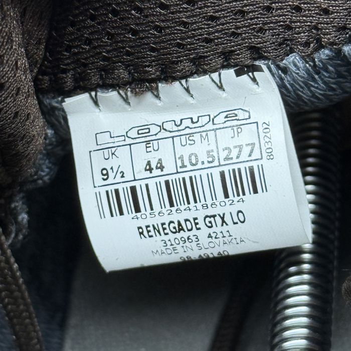 Черевики берці  LOWA Renegade gore tex 44 розмір, 27.7 устілка